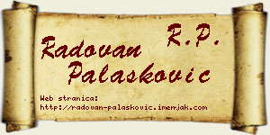 Radovan Palasković vizit kartica